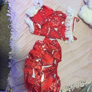 Toddler romper with tutu